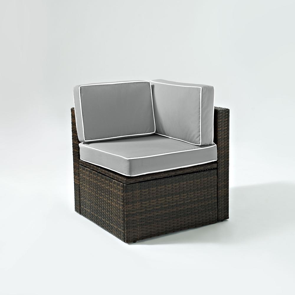 Palm Harbor Wicker Corner Outdoor Sectional Chair. Picture 7