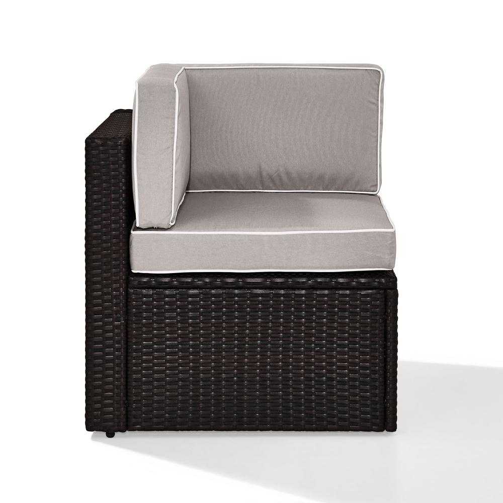 Palm Harbor Wicker Corner Outdoor Sectional Chair. Picture 4