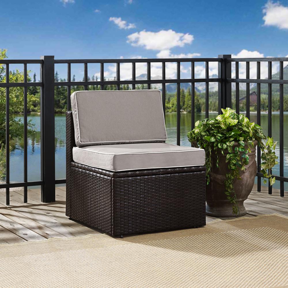 Palm Harbor Wicker Armless Outdoor Sectional Chair. Picture 2