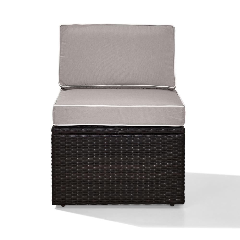 Palm Harbor Wicker Armless Outdoor Sectional Chair. Picture 4