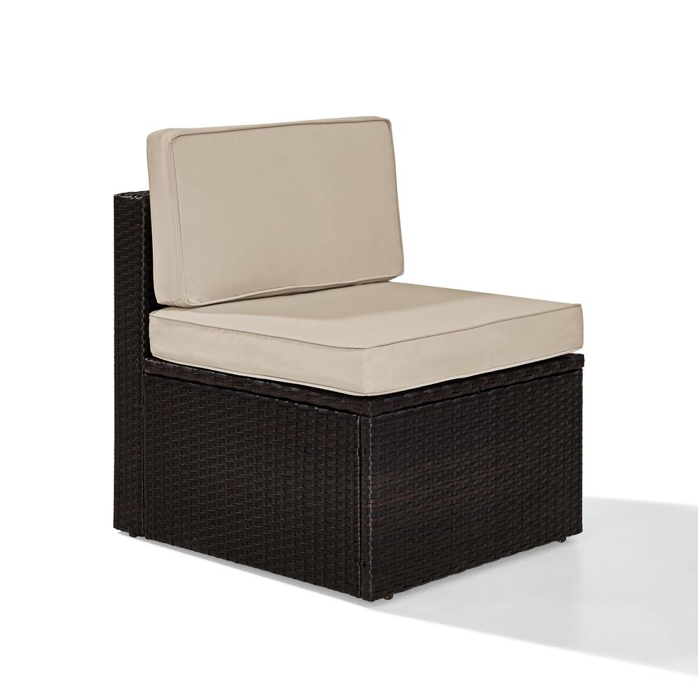 Palm Harbor Wicker Armless Outdoor Sectional Chair. Picture 1