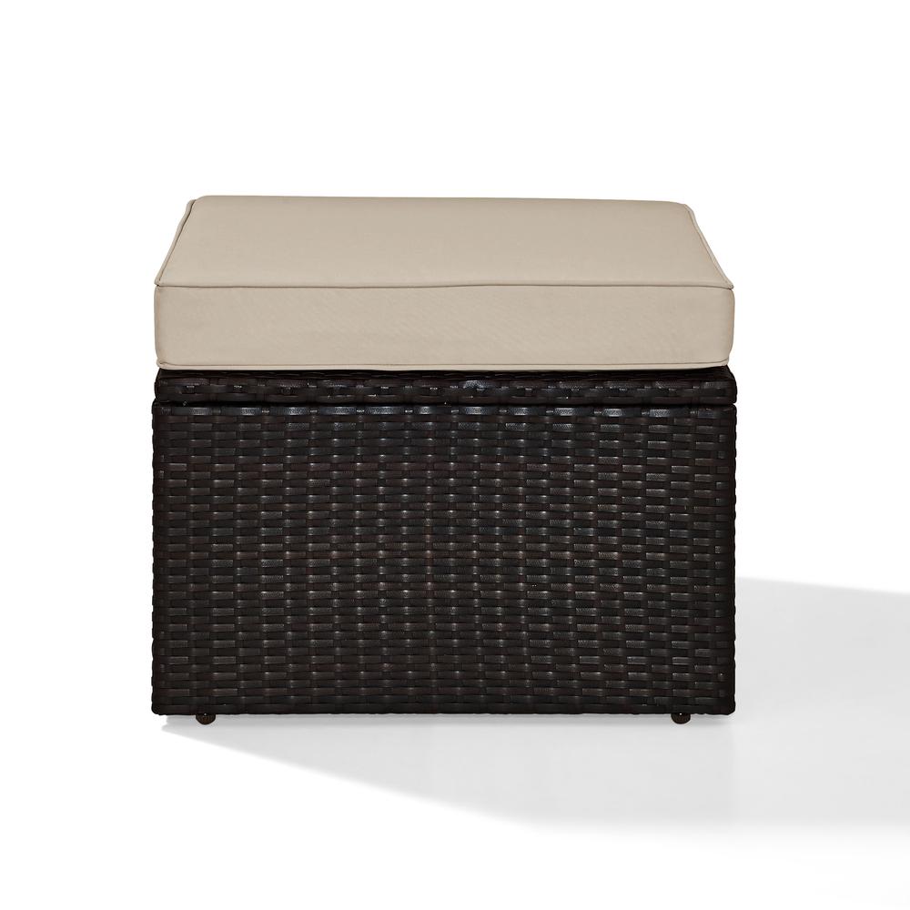 Palm Harbor Wicker Outdoor Ottoman. Picture 4