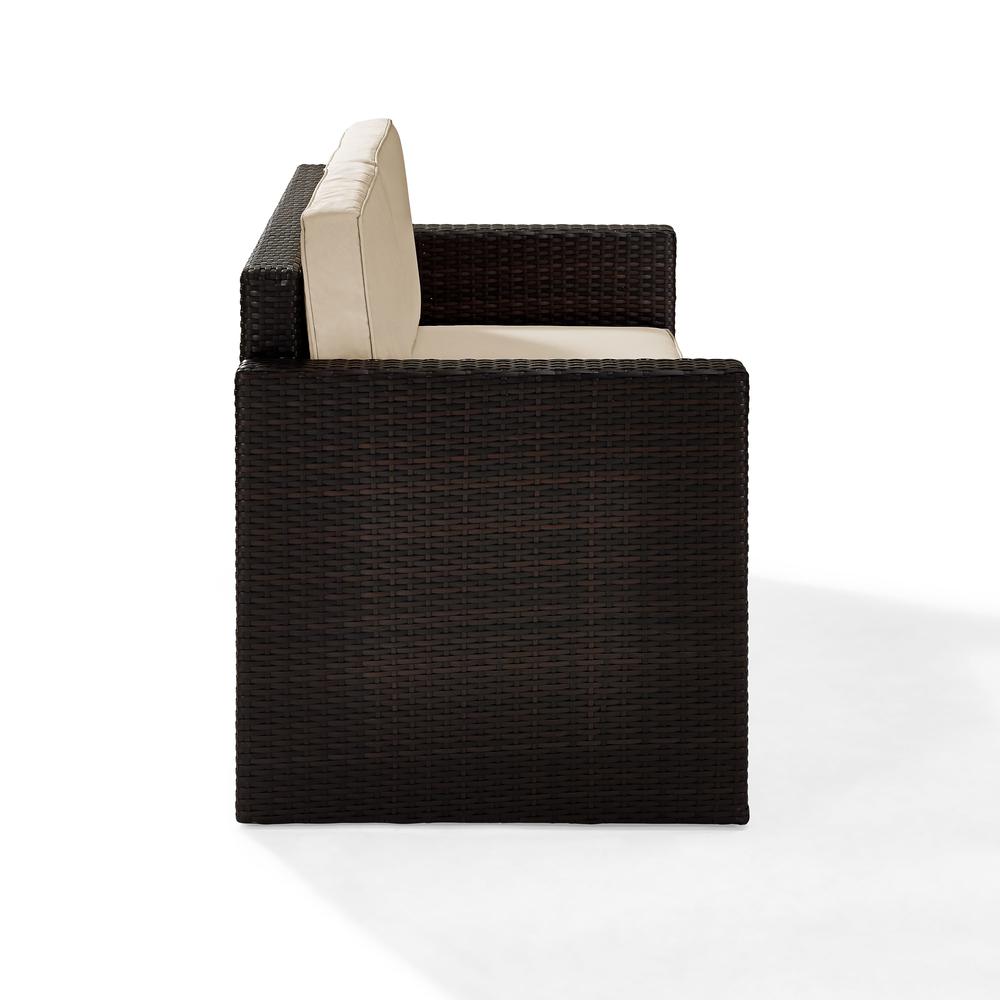 Palm Harbor Wicker Outdoor Loveseat. Picture 4
