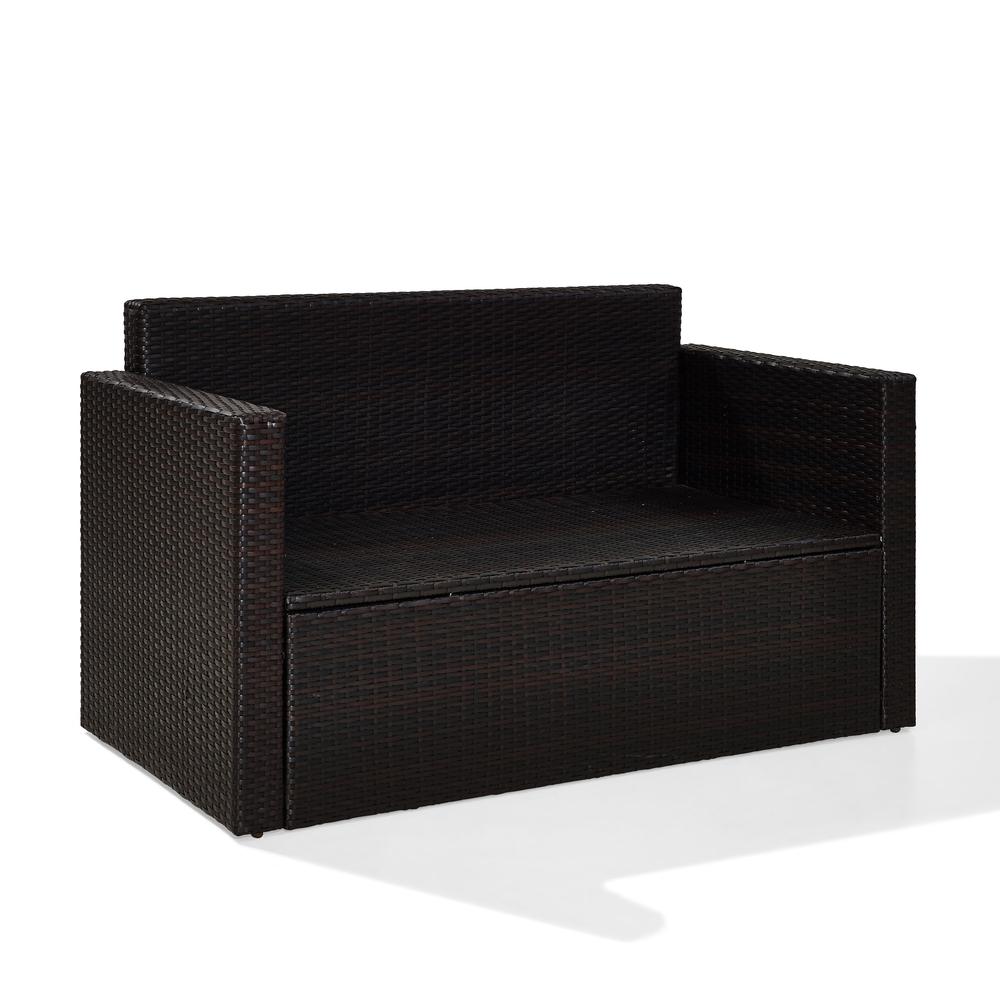 Palm Harbor Wicker Outdoor Loveseat. Picture 6
