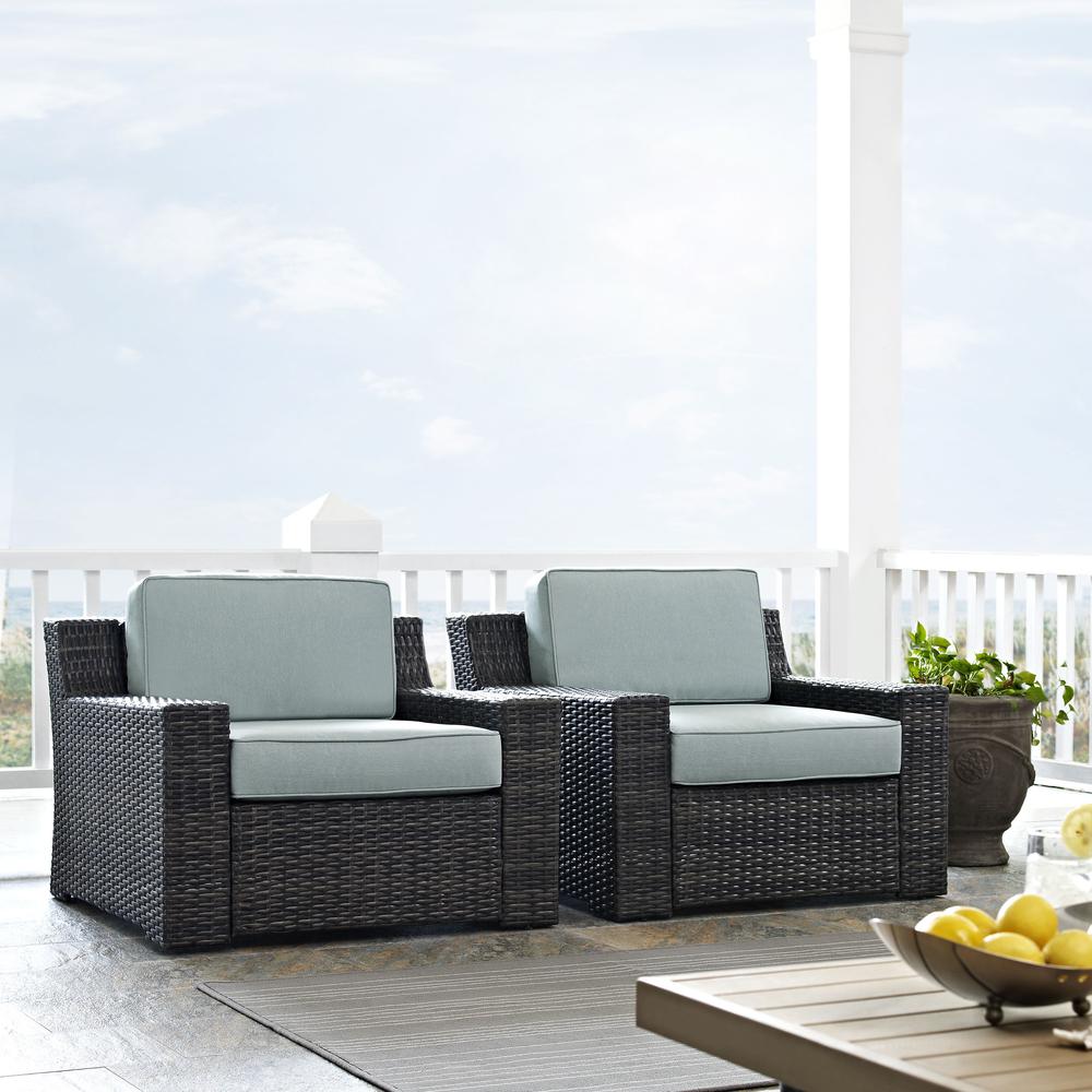 Beaufort 2Pc Wicker Outdoor Chair Set. Picture 2