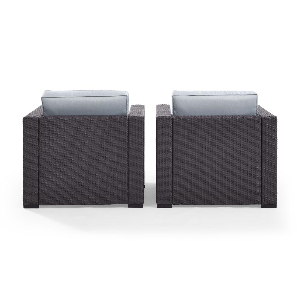 Biscayne 2Pc Outdoor Wicker Chair Set Mist/Brown - 2 Chairs. Picture 4