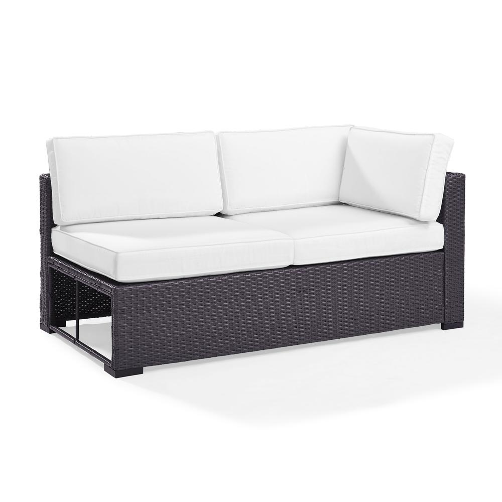 Biscayne Wicker Outdoor Sectional Loveseat. Picture 4