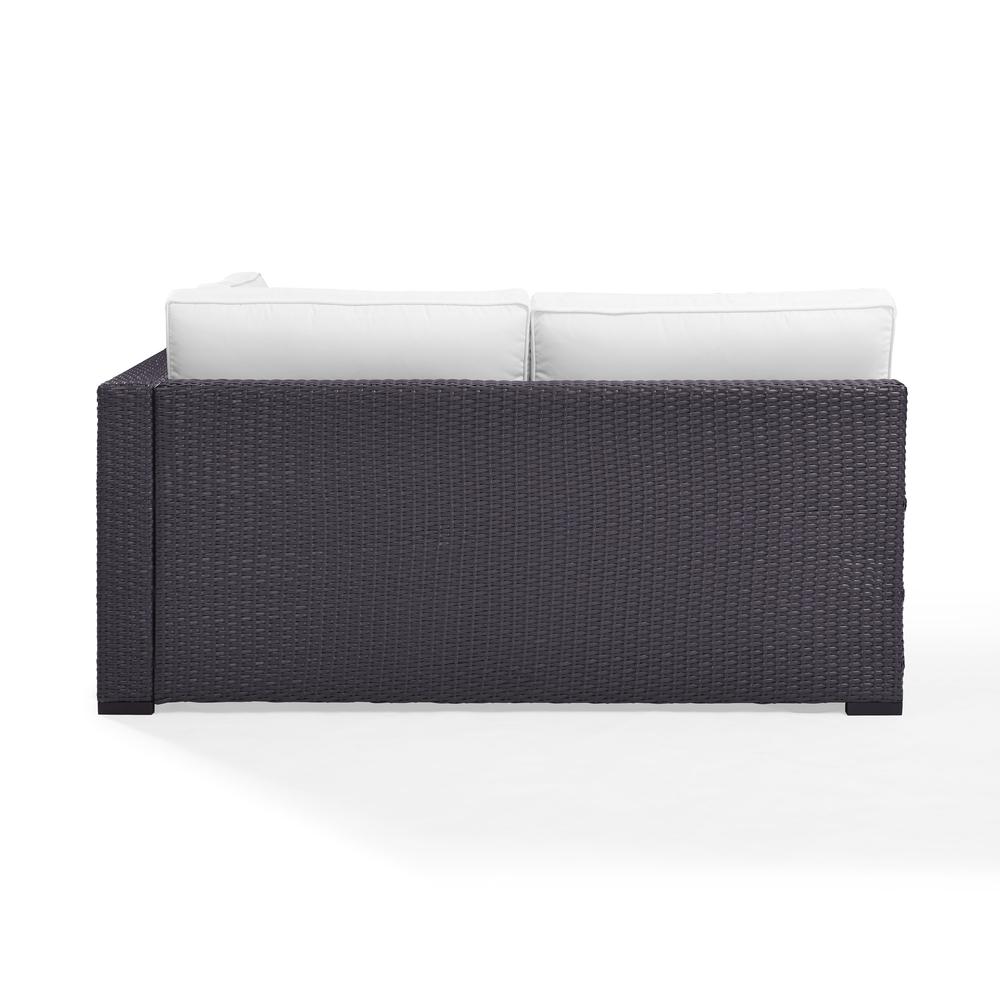 Biscayne Wicker Outdoor Sectional Loveseat. Picture 6