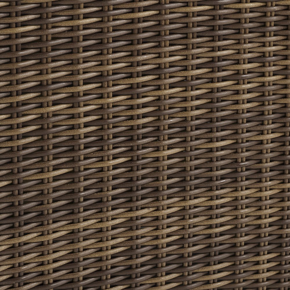 Bradenton 2Pc Armless Wicker Outdoor Chair Set - 2 Armless Chairs. Picture 10