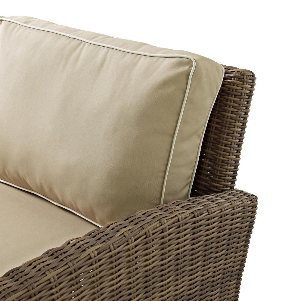 Bradenton 2Pc Wicker Outdoor Chair Set - Armchair & Ottoman. Picture 10