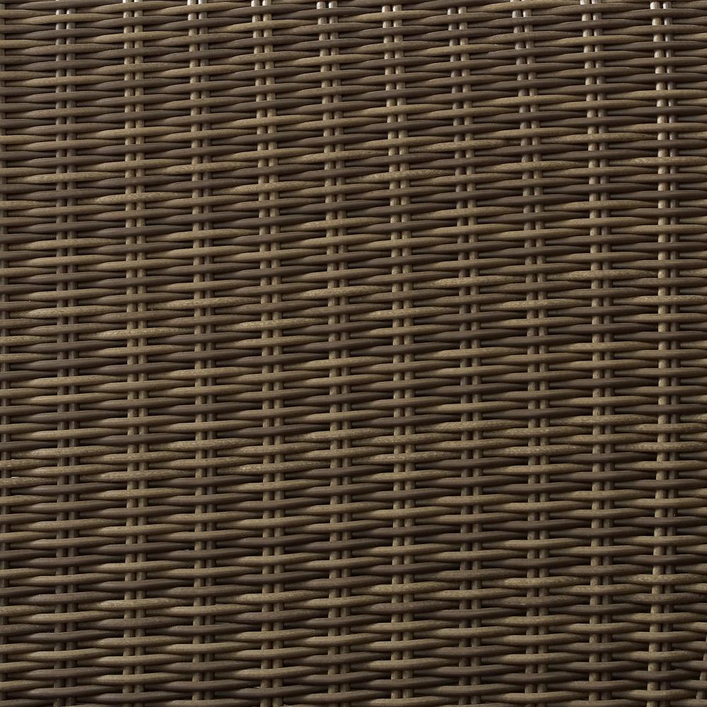 Bradenton 3Pc Wicker Outdoor Sofa Patio Furniture Set - Sofa & 2 Ottomans. Picture 4