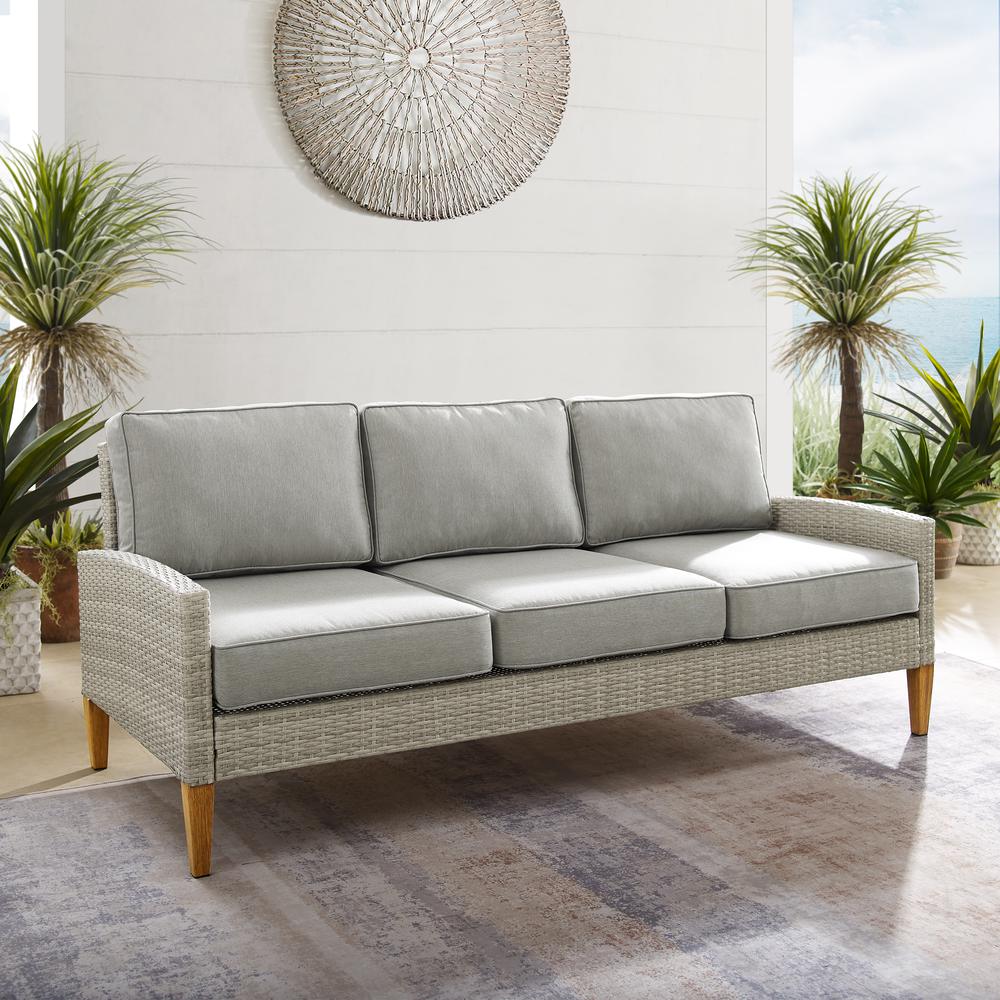 Capella Wicker Outdoor Sofa. Picture 10