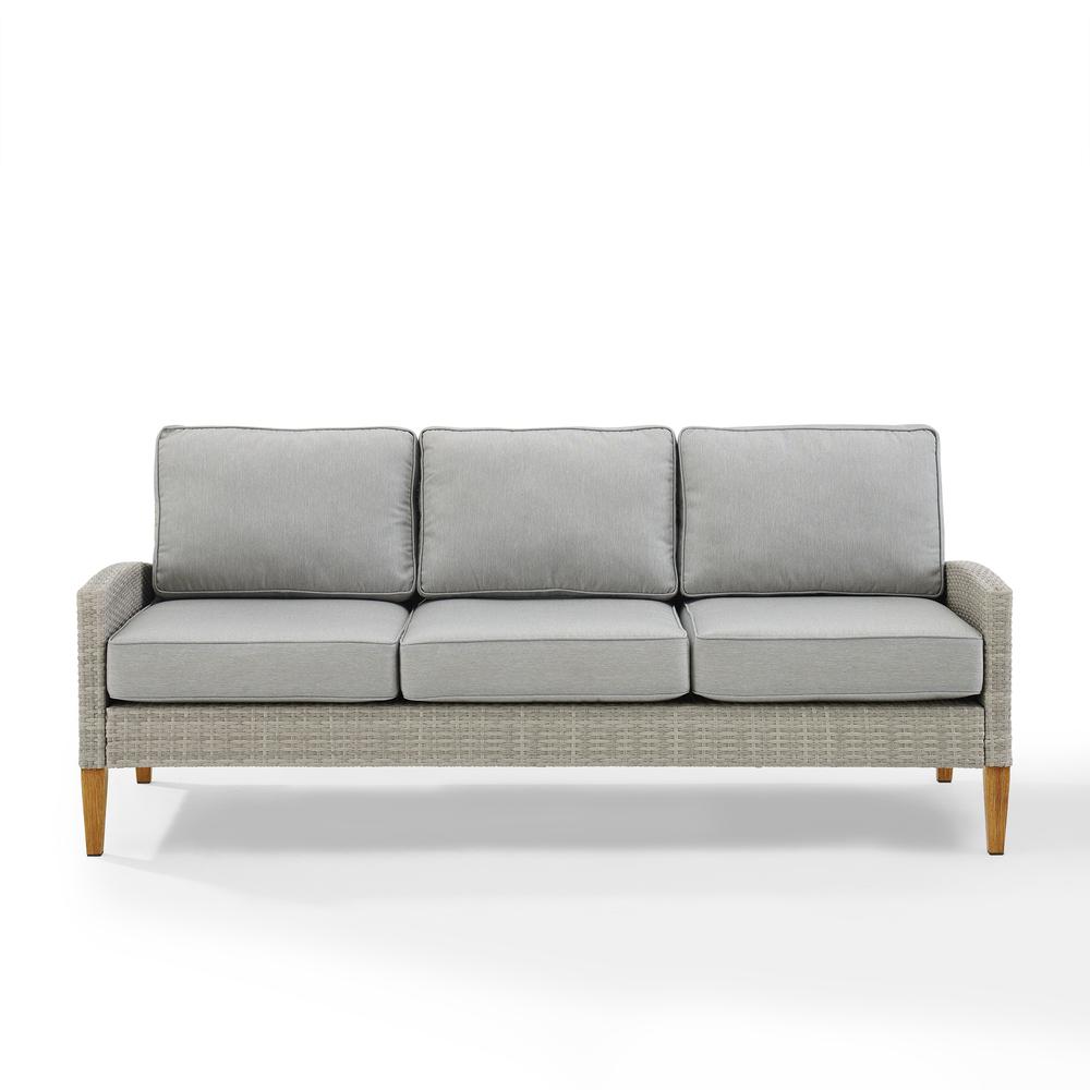 Capella Wicker Outdoor Sofa. Picture 3