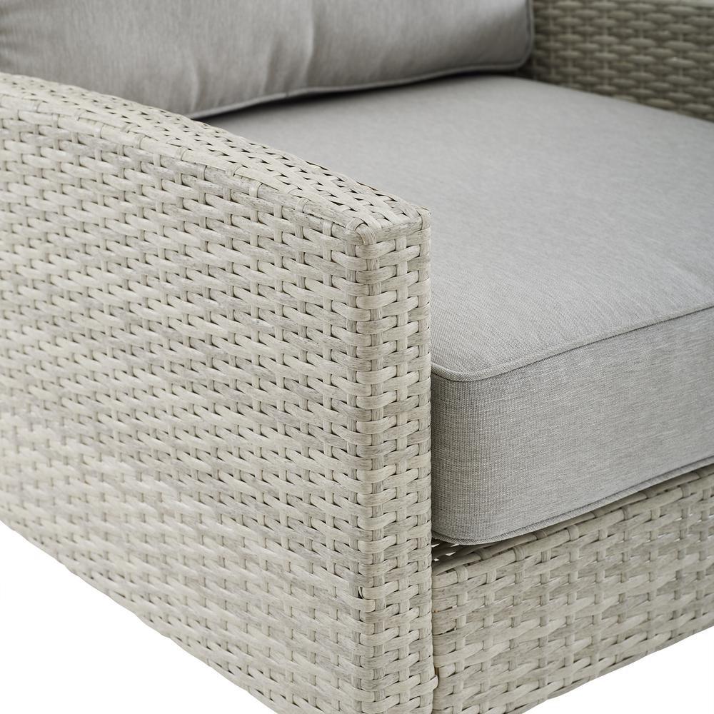 Capella 3Pc Wicker Outdoor Chair Set - Side Table & 2 Armchairs. Picture 5