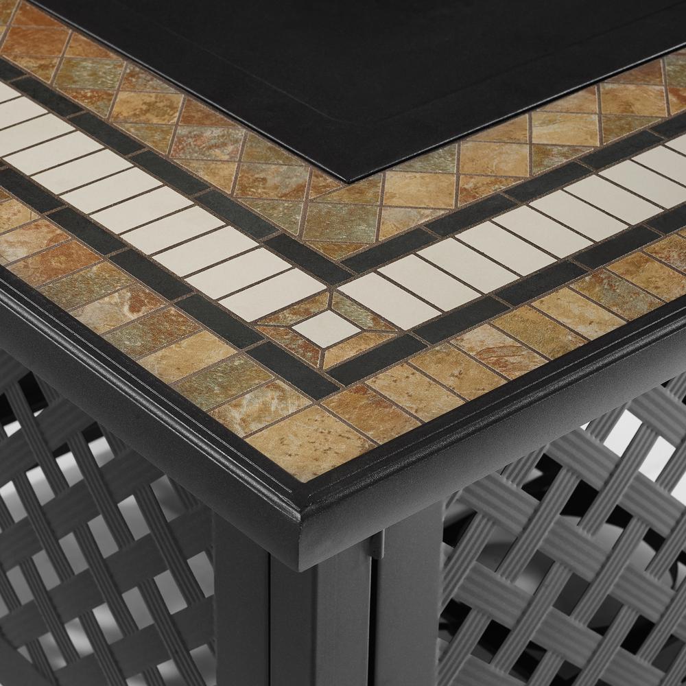 Bradenton 5Pc Outdoor Rocker Set W/ Fire Table, Tucson Fire Table & 4 Rockers. Picture 15