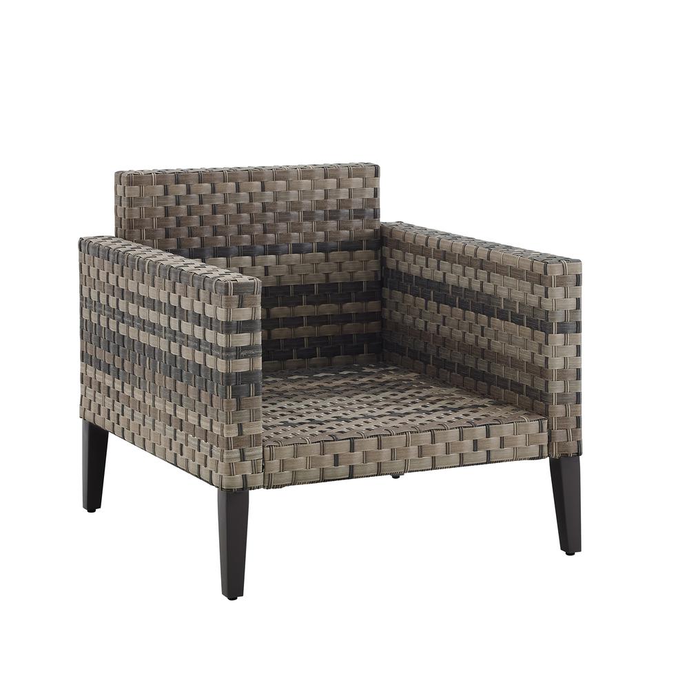 Prescott Outdoor Wicker Armchair Taupe/Brown. Picture 15