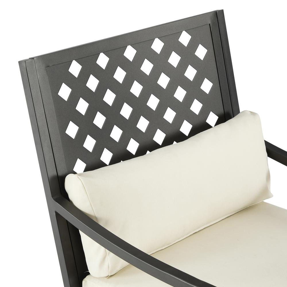 Alistair 4Pc Outdoor Loveseat Furniture Set, Loveseat, Coffee Table, 2 Armchairs. Picture 21