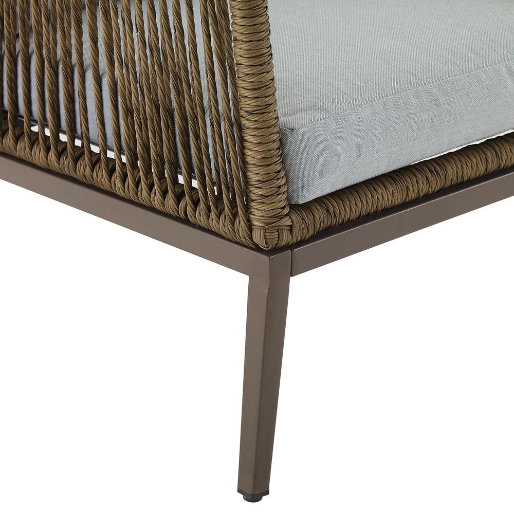 Haven 4Pc Outdoor Loveseat Furniture Set, Loveseat, Coffee Table, 2 Armchairs. Picture 17