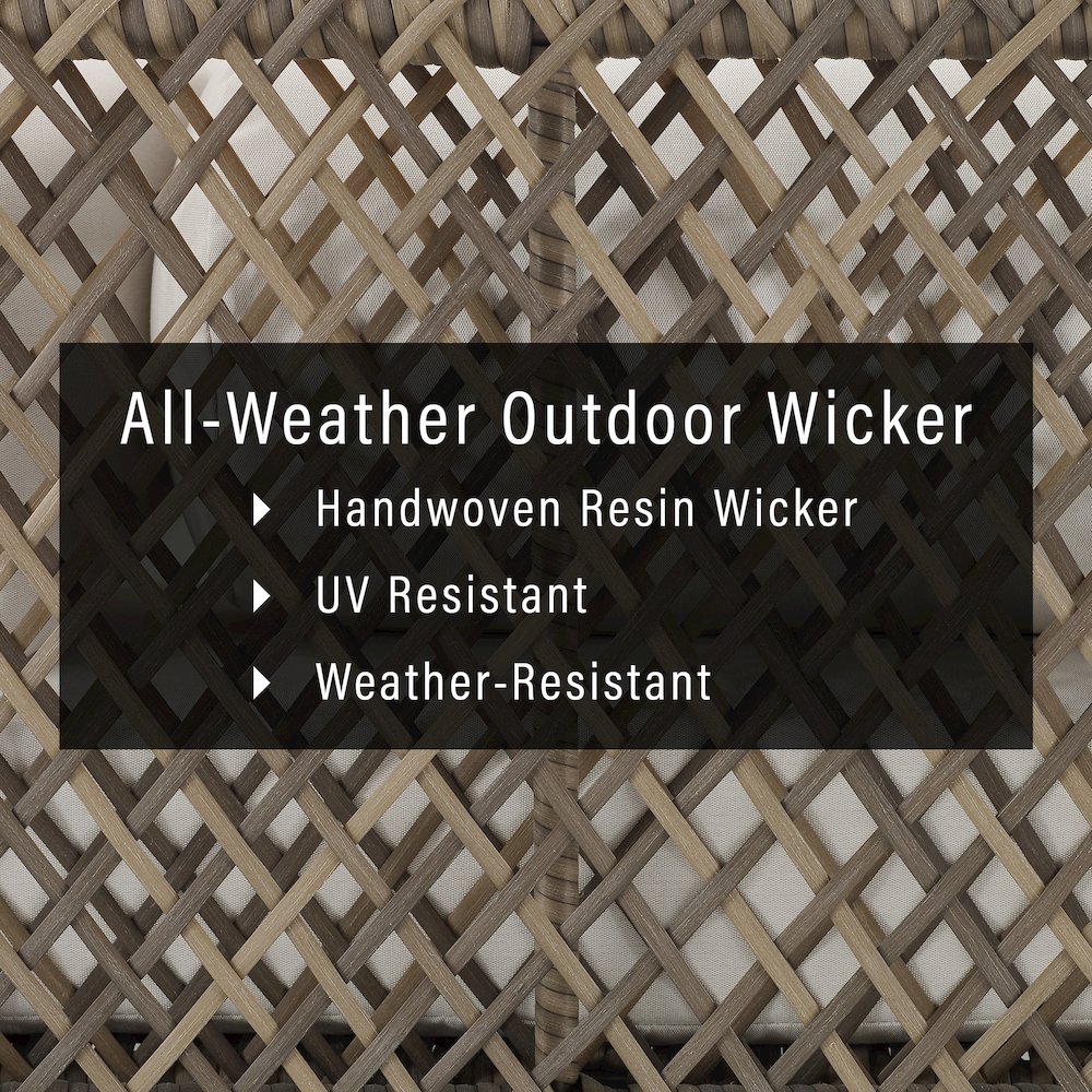 Granite Bay Wicker Outdoor Sofa. Picture 4