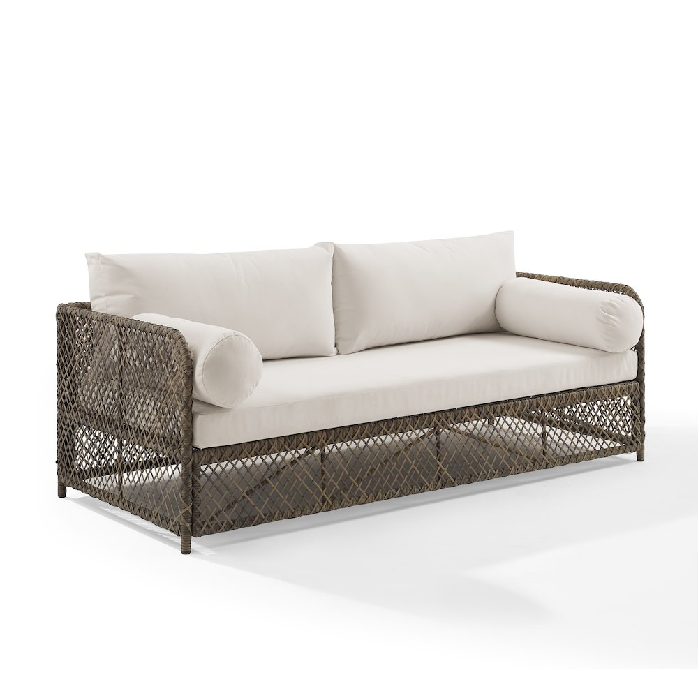 Granite Bay Wicker Outdoor Sofa. Picture 1