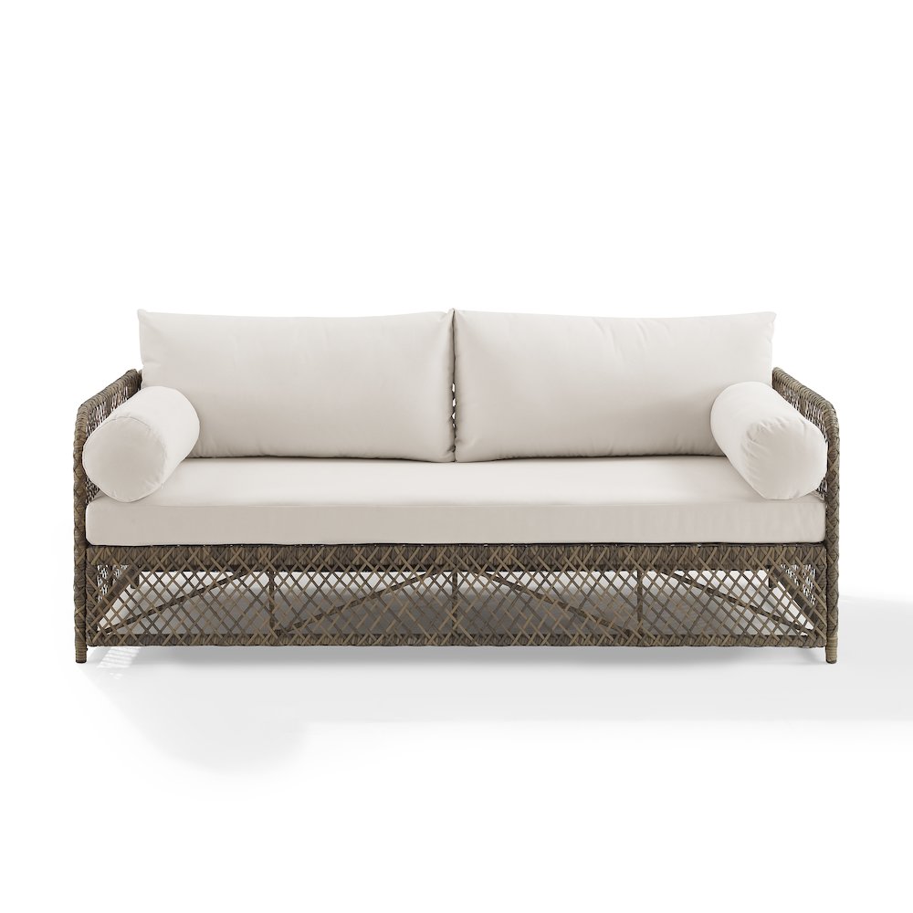 Granite Bay Wicker Outdoor Sofa. Picture 6