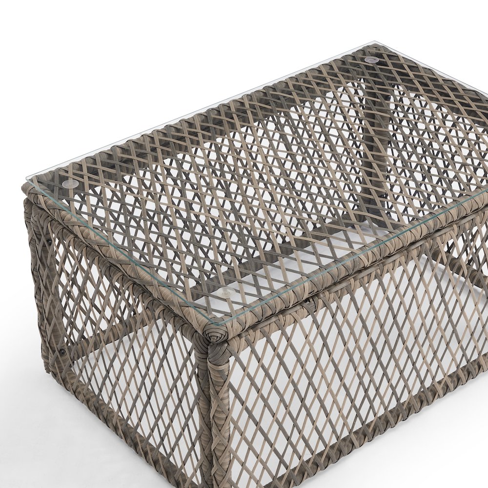 Granite Bay 3-Piece Wicker Outdoor Chair Set - Coffee Table & 2 Chairs. Picture 15