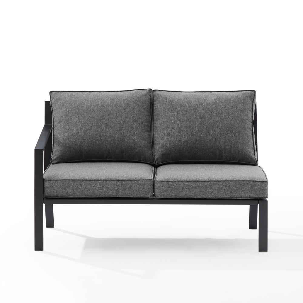 Clark Outdoor Sectional Left Side Loveseat. Picture 7