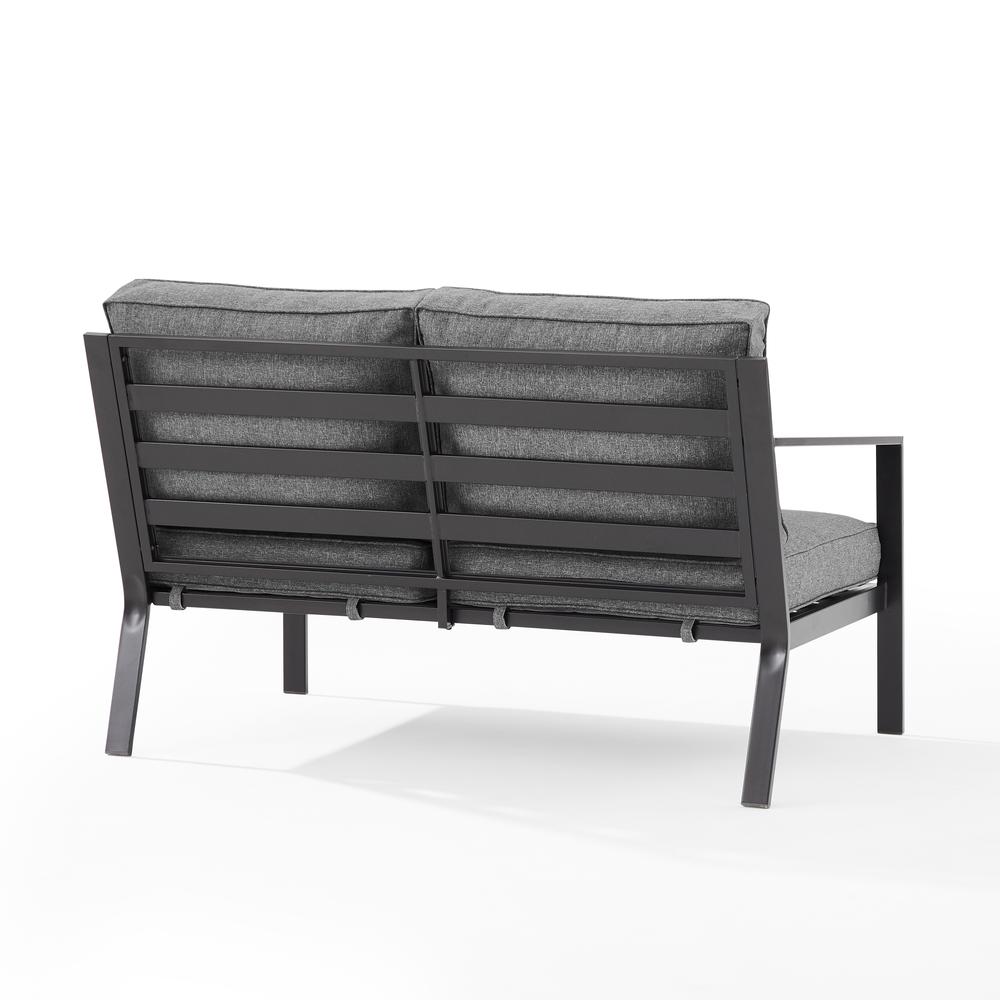 Clark Outdoor Sectional Left Side Loveseat. Picture 8