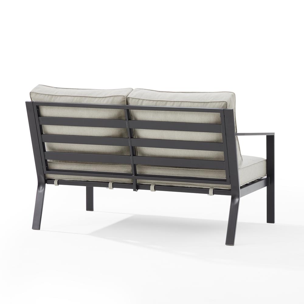 Clark Outdoor Sectional Left Side Loveseat. Picture 8