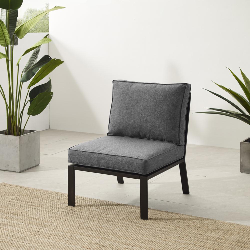 Clark Armless Outdoor Sectional Chair. Picture 2