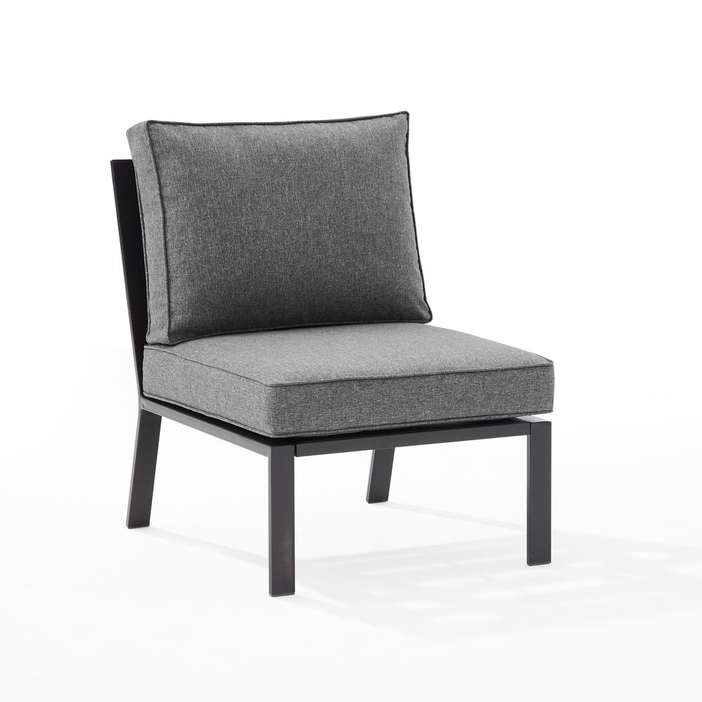 Clark Armless Outdoor Sectional Chair. Picture 1