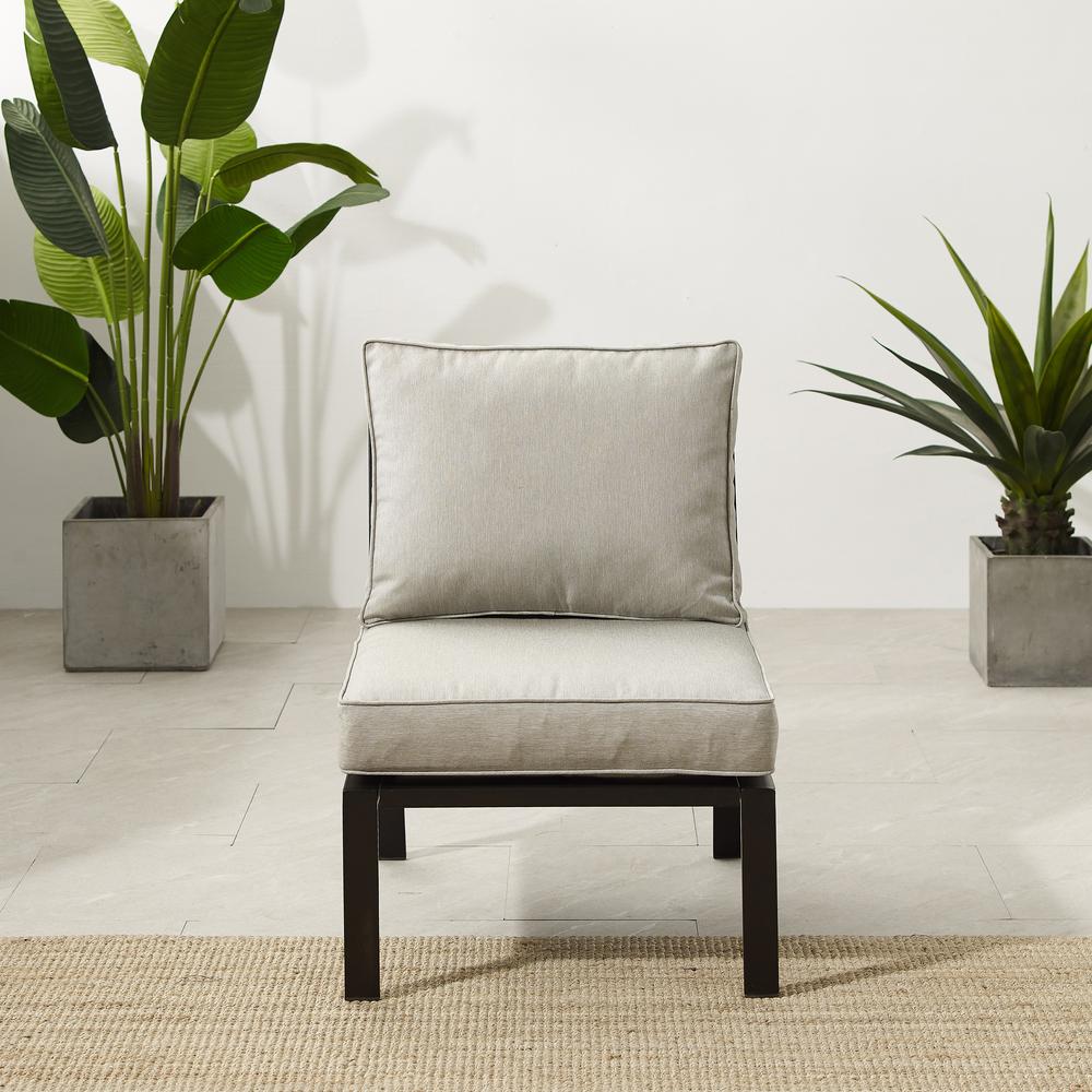 Clark Armless Outdoor Sectional Chair. Picture 3