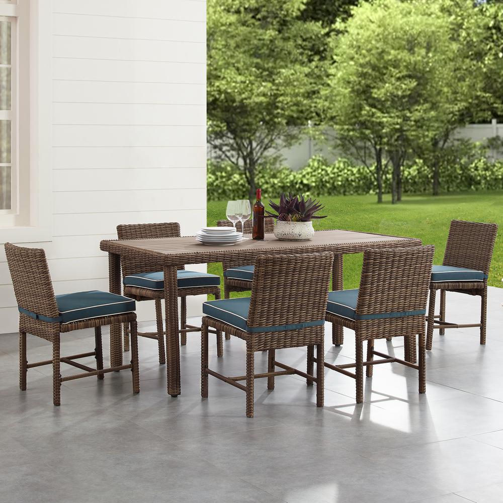 Bradenton 7Pc Wicker Outdoor Dining Set. Picture 2