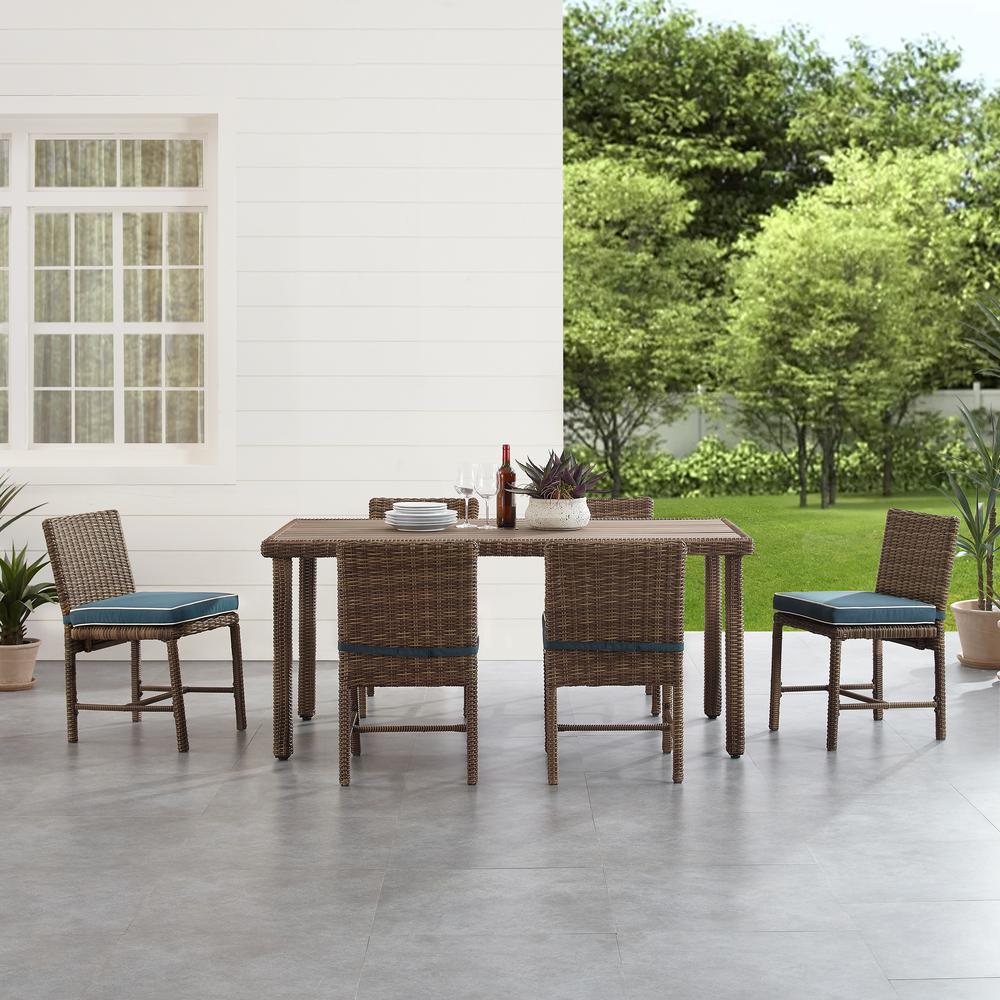 Bradenton 7Pc Wicker Outdoor Dining Set. Picture 3