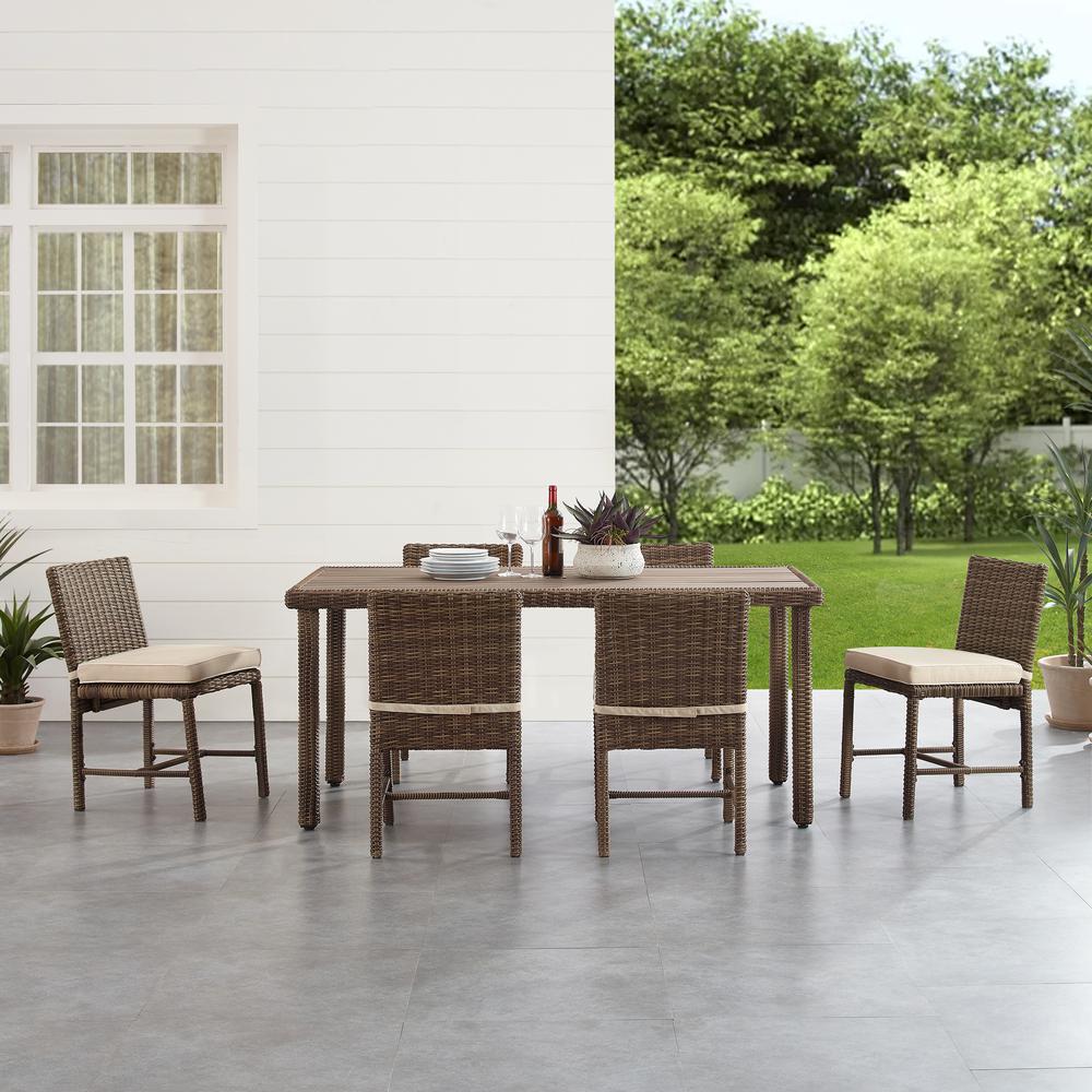 Bradenton 7Pc Wicker Outdoor Dining Set. Picture 3