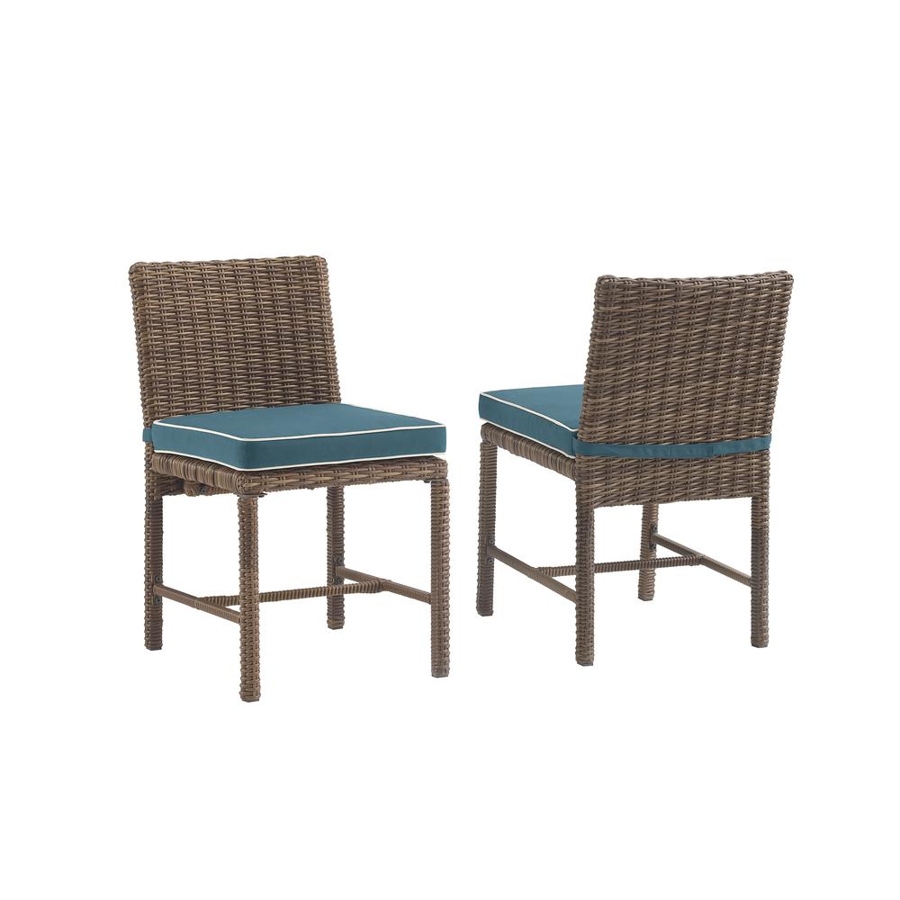 Bradenton 2Pc Wicker Outdoor Dining Chair Set - 2 Dining Chairs. Picture 1