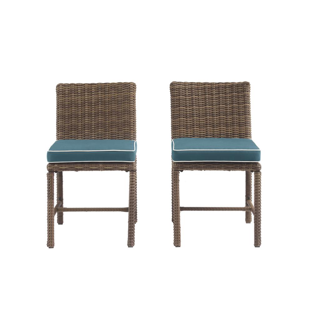Bradenton 2Pc Wicker Outdoor Dining Chair Set - 2 Dining Chairs. Picture 4