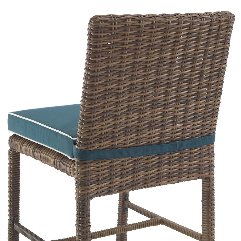 Bradenton 2Pc Wicker Outdoor Dining Chair Set - 2 Dining Chairs. Picture 10