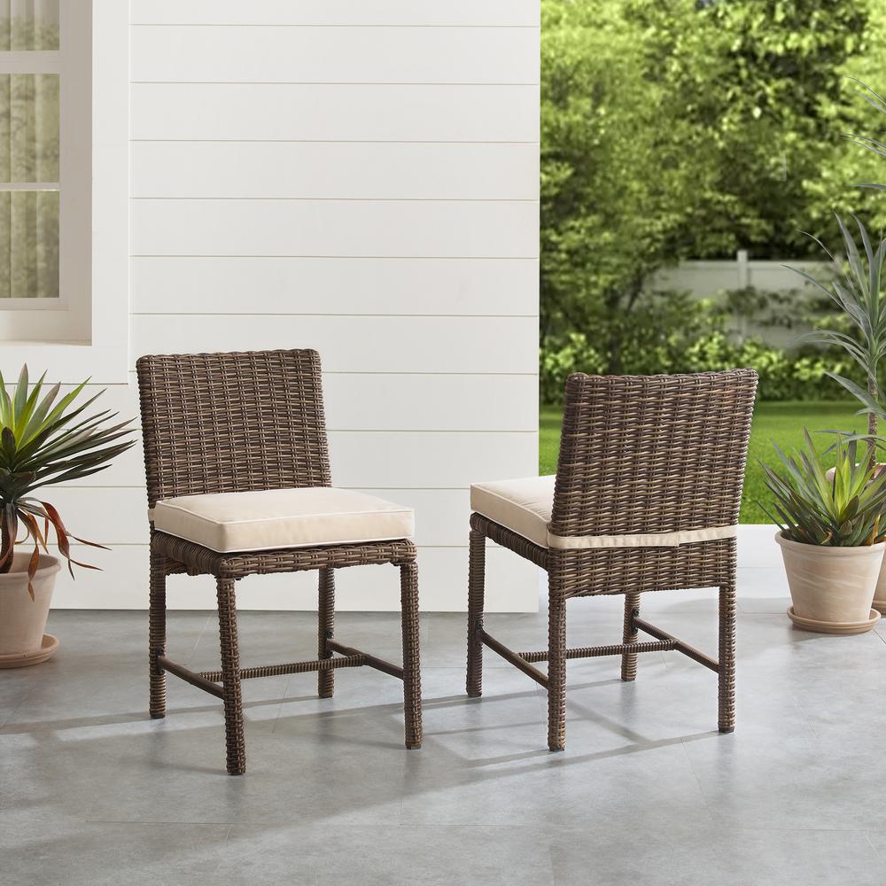 Bradenton 2Pc Wicker Outdoor Dining Chair Set - 2 Dining Chairs. Picture 2