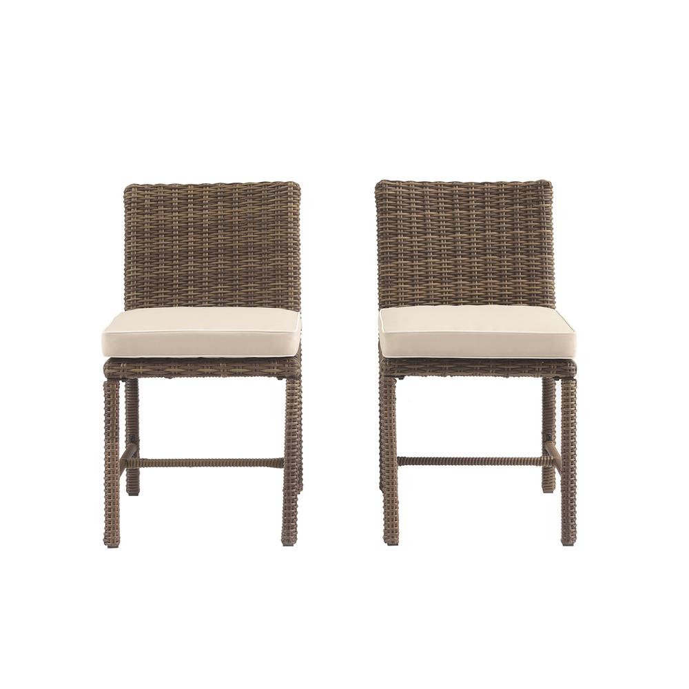 Bradenton 2Pc Wicker Outdoor Dining Chair Set - 2 Dining Chairs. Picture 4
