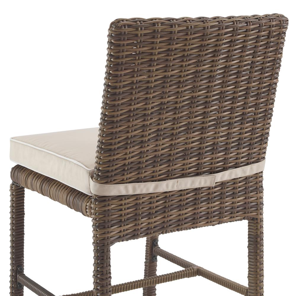 Bradenton 2Pc Wicker Outdoor Dining Chair Set - 2 Dining Chairs. Picture 10