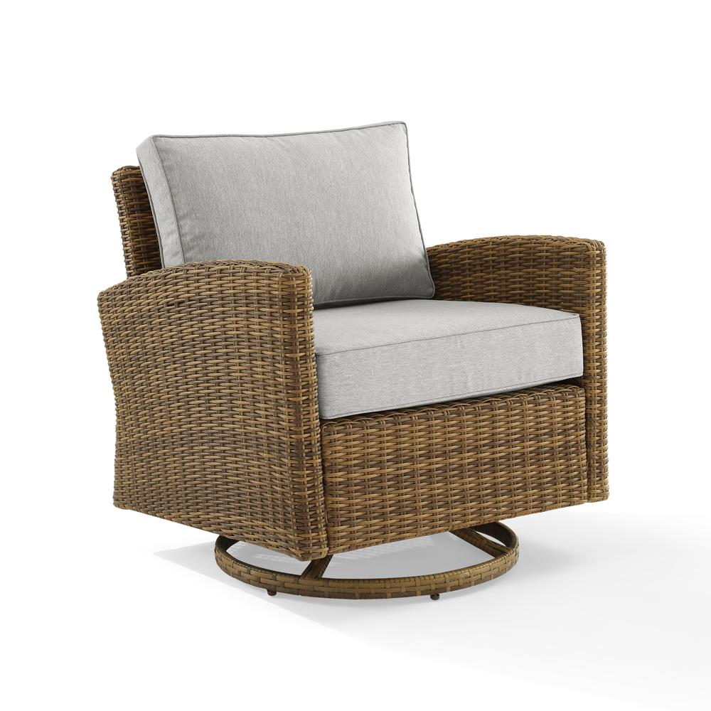 Bradenton Wicker Swivel Rocker Outdoor Chair. Picture 1