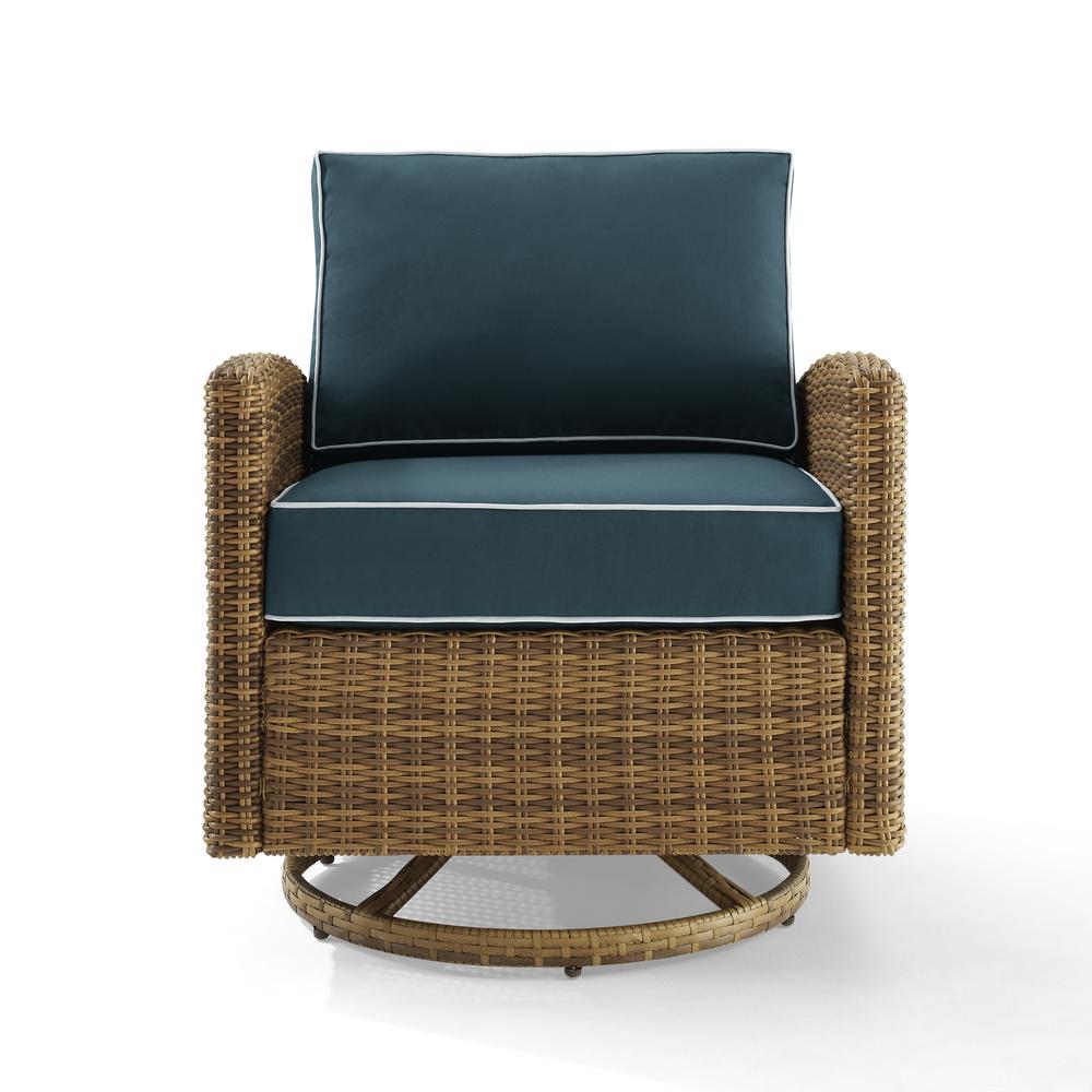 Bradenton Wicker Swivel Rocker Outdoor Chair. Picture 6