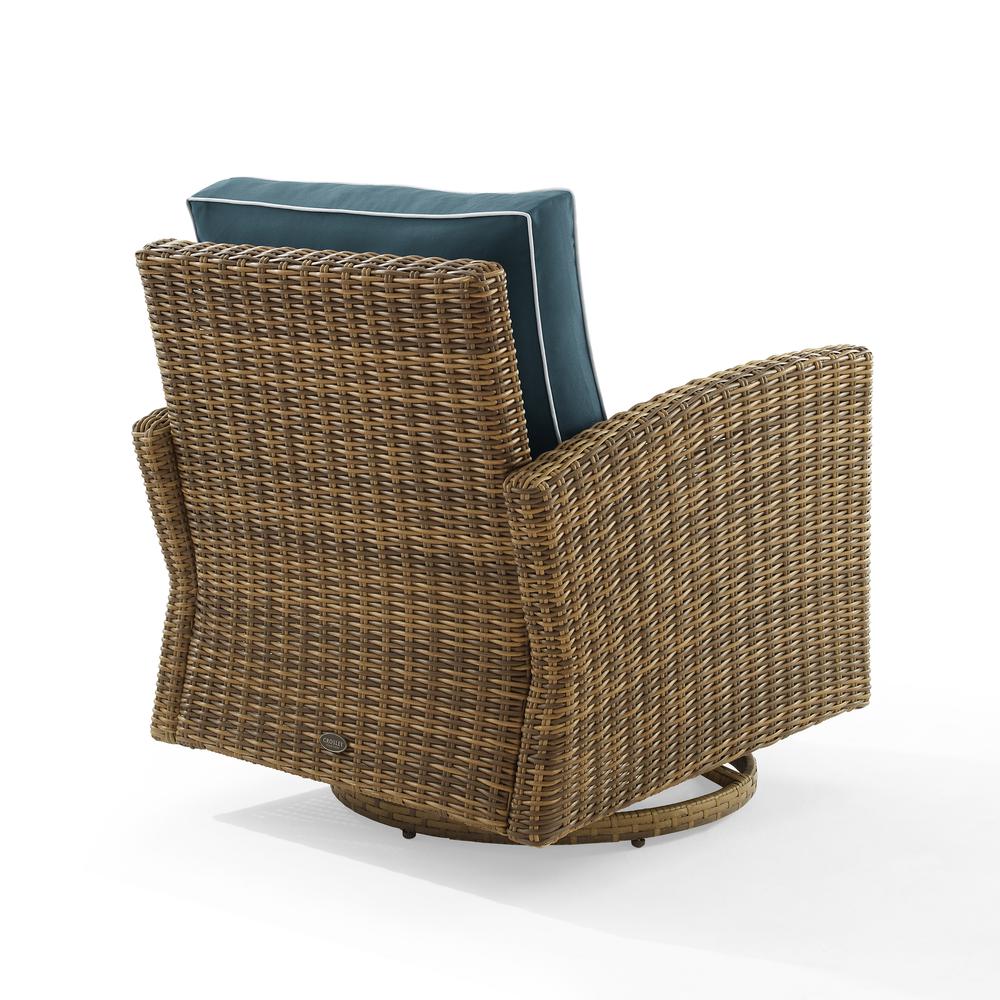 Bradenton Wicker Swivel Rocker Outdoor Chair. Picture 7