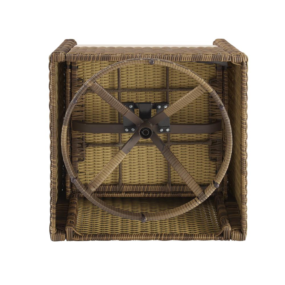 Bradenton Wicker Swivel Rocker Outdoor Chair. Picture 11