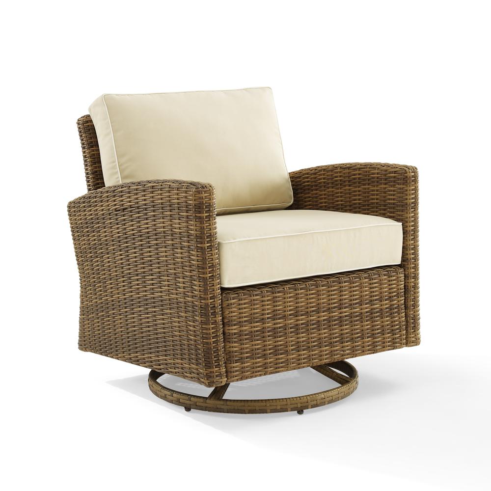 Bradenton Wicker Swivel Rocker Outdoor Chair. Picture 1
