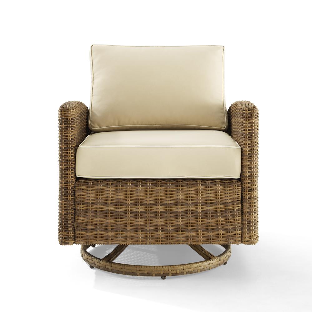 Bradenton Wicker Swivel Rocker Outdoor Chair. Picture 6