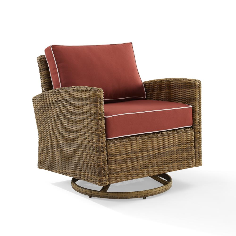 Bradenton Wicker Swivel Rocker Outdoor Chair. Picture 1