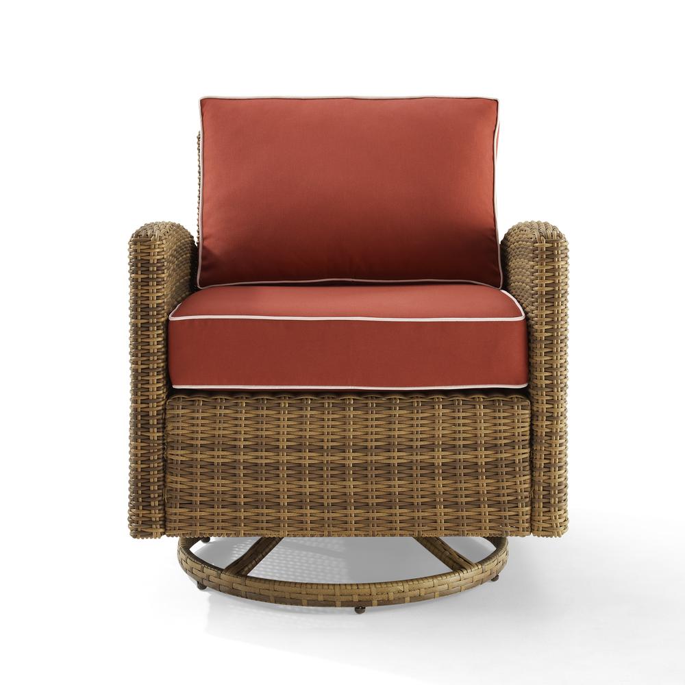 Bradenton Wicker Swivel Rocker Outdoor Chair. Picture 6