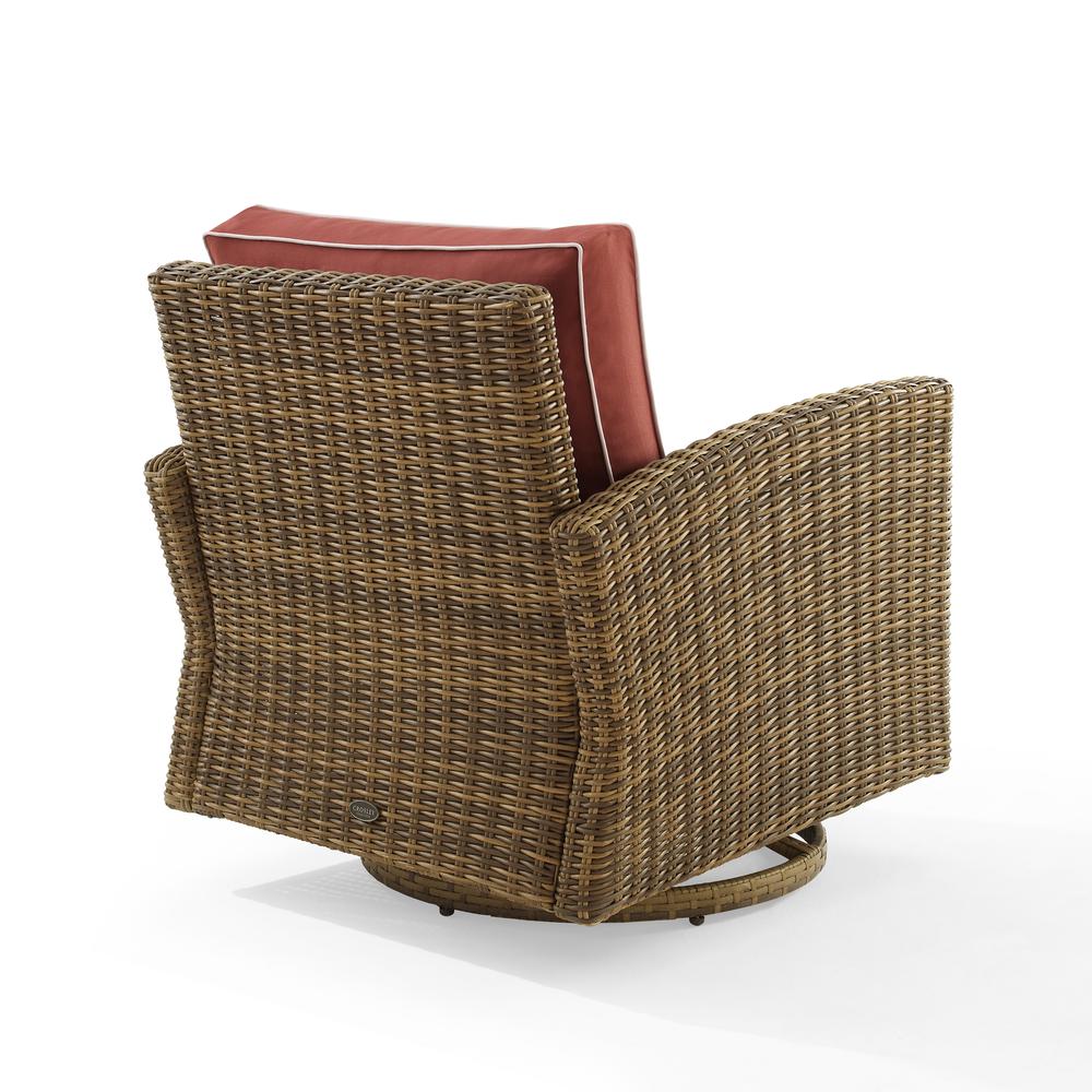 Bradenton Wicker Swivel Rocker Outdoor Chair. Picture 7